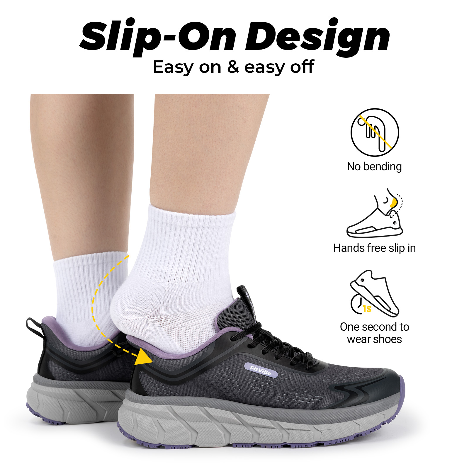 Fitville Women's Sports Shoes  - Wide Toe Box Running Sneakers 评论和价格