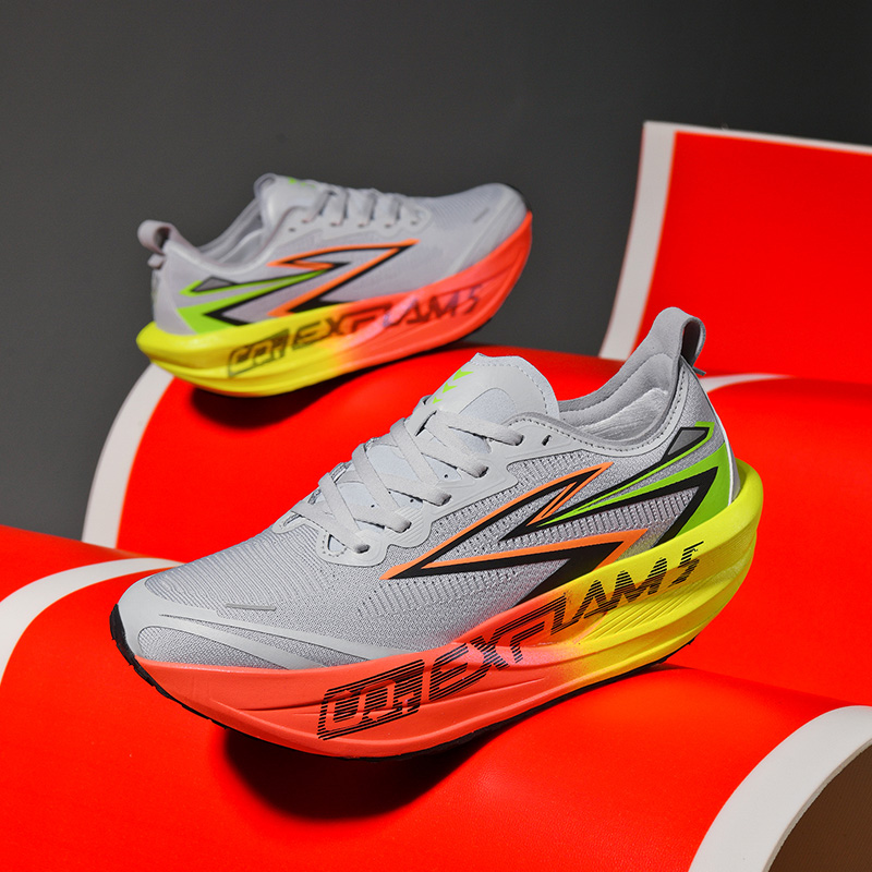 Men Running Shoes Carbon Plate - Breathable Mesh Athletic Shoes 评论和价格