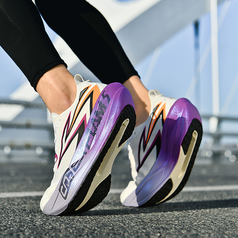 Men Running Shoes Carbon Plate - Breathable Mesh Athletic Shoes 评论和价格