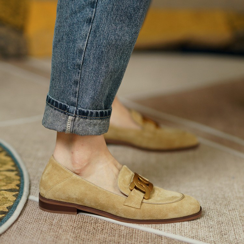 Suede Leather Women Loafers Sp - Women'S Shoes 评论和价格