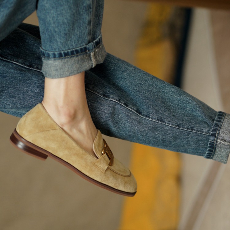 Suede Leather Women Loafers Sp - Women'S Shoes 评论和价格