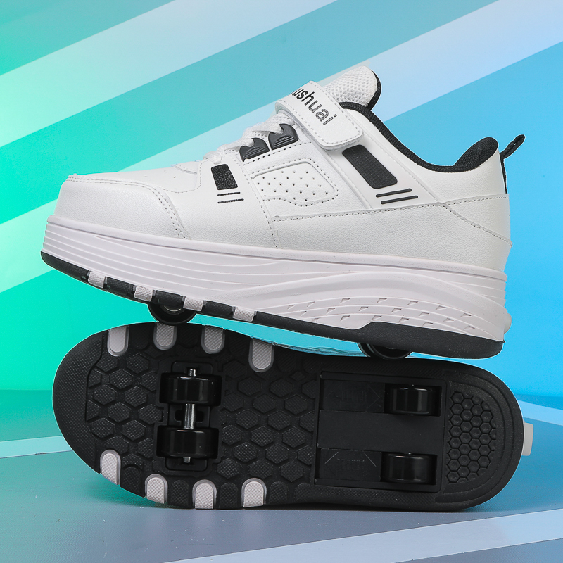 Kids 4‑Wheel Retractable Rolle - Running Shoes 评论和价格